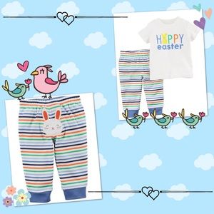Baby Boys Easter Striped Pants Set